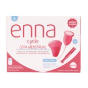 Enna Cycle Copa Menstrual 2 Uds Con Aplicador Y Caja Esterizadora Talla S