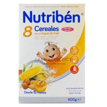 Nutriben 8 Cereales Miel Frut Secos 600 G.