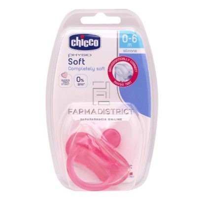 Chicco Physio Soft Chupete Silicona Rosa 0-6 Meses