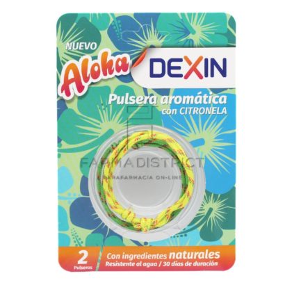 Dexin Aloha Pulsera Antimosquitos 2 Uds