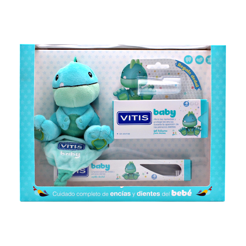 Comprar Vitis Baby Pack Gel Bálsamo 30Ml Y Dedal + Dental + Muñeco Regalo - Farmacias Carrascosa