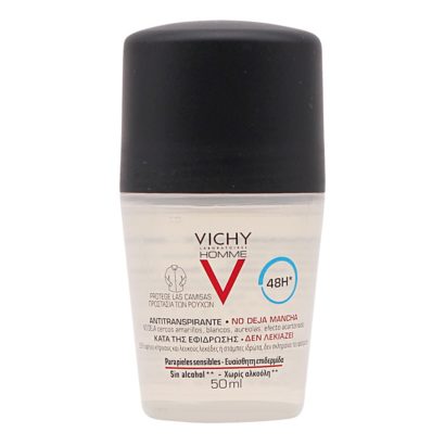 Vichy Homme Desodorante Antitranspirante Antimanchas Roll On 50Ml