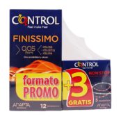 Control Finissimo 12 Preservativos + 3 Non Stop Gratis