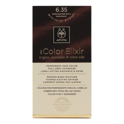 Apivita Color Elixir Dorado 6,35 Rubio Oscuro Dorado Caoba