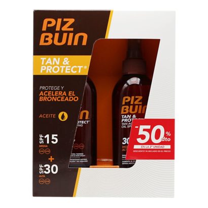 Piz Buin Pack Tan & Protect Pack Aceite Spf30 150Ml + Spf15 150Ml