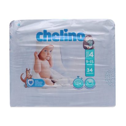 Pañal Infantil Chelino Fashion & Love T-4 (9-15 Kg) 36 Uds