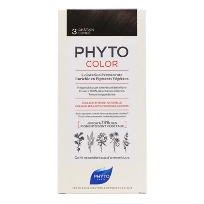 Phyto Color Tinte Permanente 3 Castaño Oscuro