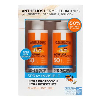 La Roche Posay Pack  Anthelios Dermo-Pediatrics Spray Invisible Spf50+  2 X 200Ml
