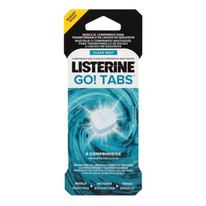 Listerine Go Tabs 8 Comprimidos Masticables