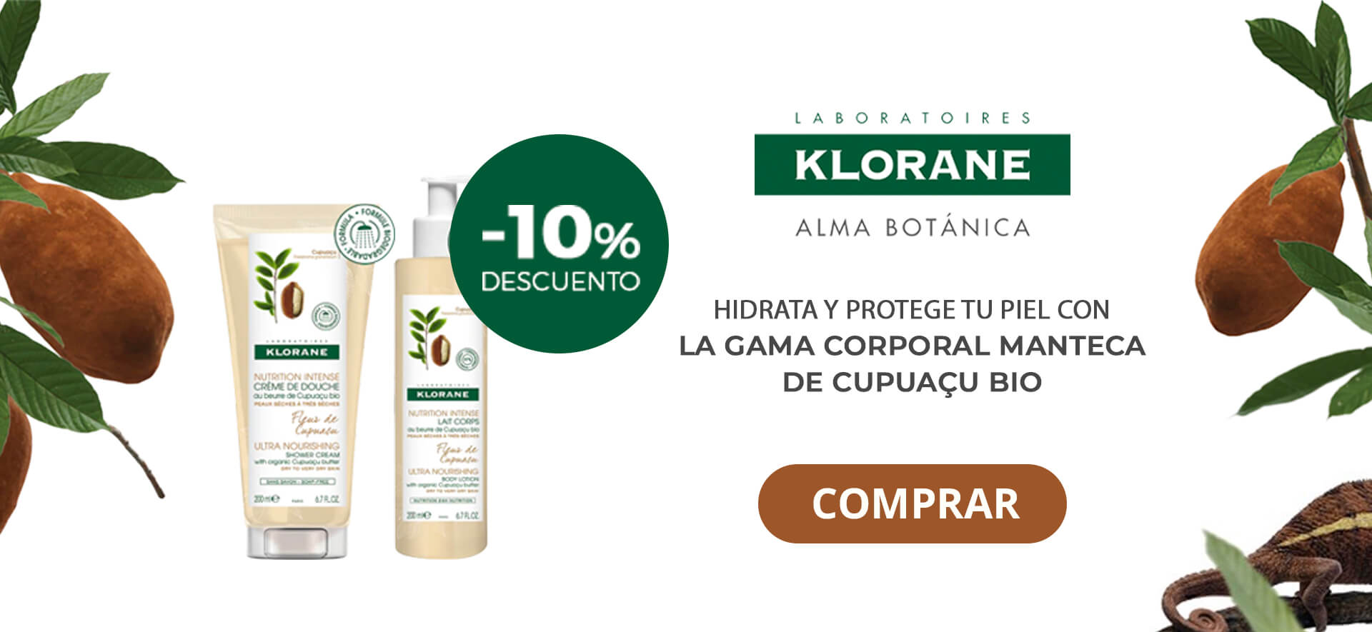 -10% descuento en productos corporales Klorane