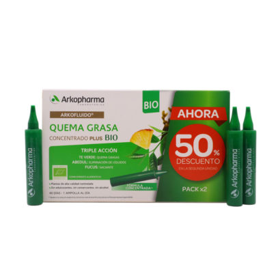 Arkofluido Quema Grasa Pack 2X20 Ampollas