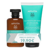 Apivita Pack Champú Oily Roots Dry + Acondicionador
