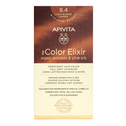 Apivita Color Elixir 8.4 Rubio Claro Platino