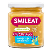 Smileat Tarrito De Cachitos De Lenteja Roja Con Quinoa Ecologico 230G