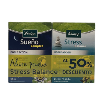 Kneipp Sueño Complex 30 Comprimidos Pack Con Stress Balance 15 Comprimidos